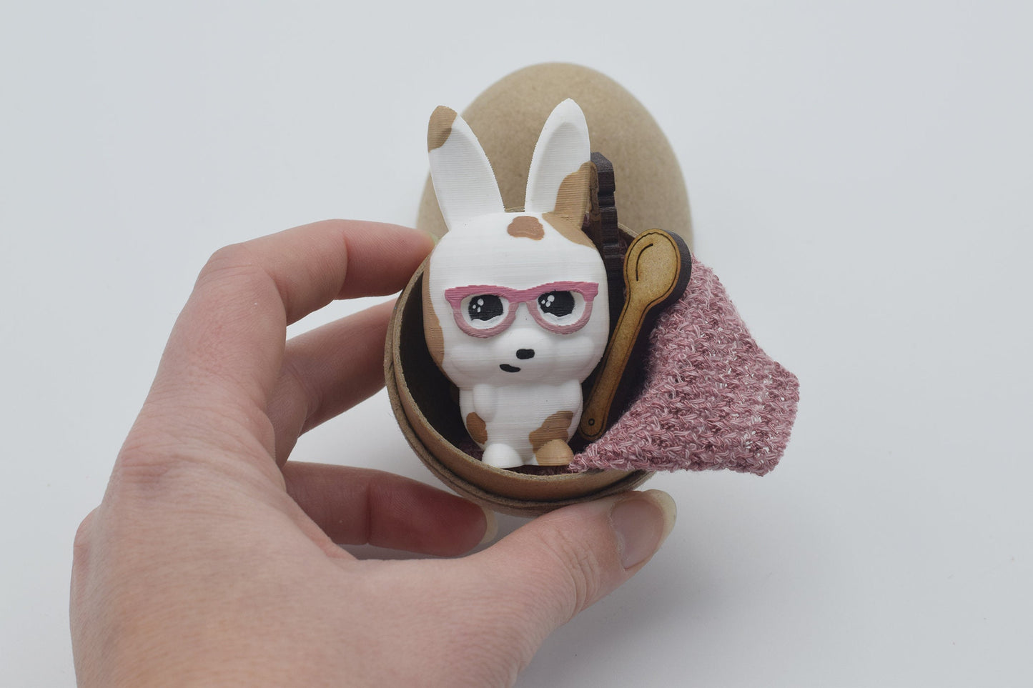 Glasses Easter Bunny egg, Stuffed Easter egg, Optometry Gift, glasses gift, Optometrist, Kids eye glasses bunny, glasses bunny eye power